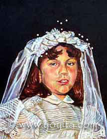 First Communion Oil painting © Dr. Gloria  M. Norris Yoyita