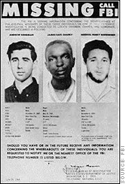 FBI poster missing Chaney Goodman Schwerner