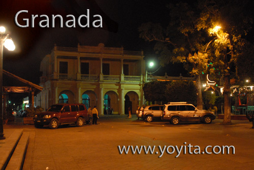 Granada Nicaragua de noche