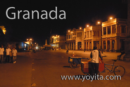 Granada Nicaragua de noche