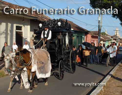 funerary car Granada Nicaragua