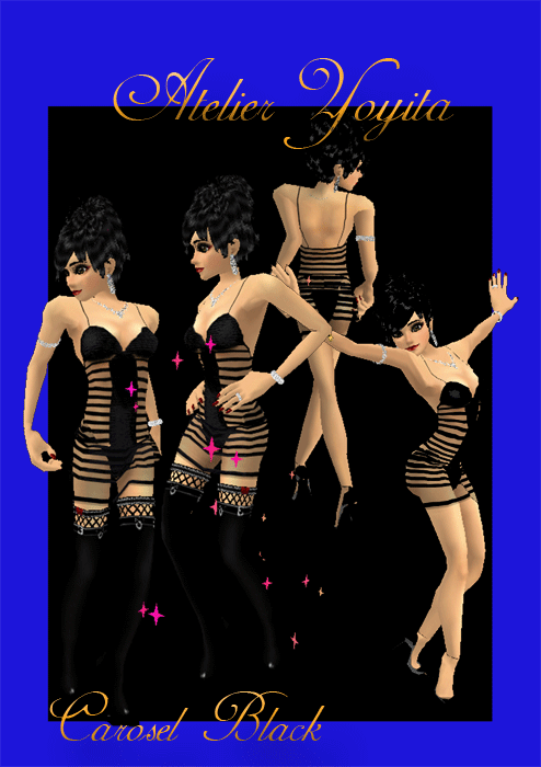 Carosel black female mini dress for the romantic and elegant Avi with hot spaghetti straps and sexy transparent fabric by Atelier Yoyita