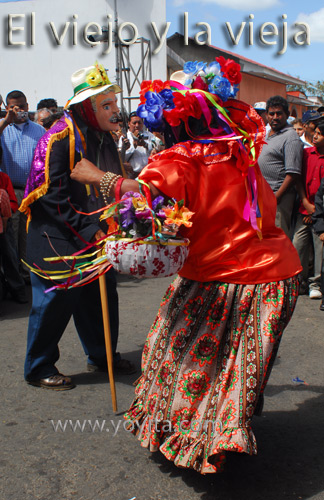 bailes nicaraguenses San Sebastian el viejo y la vieja
