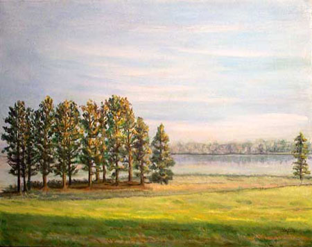 Natchez Trace marine art oil painting © Yoyita