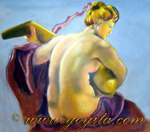 Nude with Lute © Dr. Gloria  M. Norris 