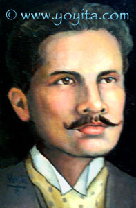 retrato de Ruben Dario joven