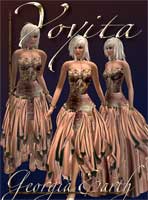 Georgia Earth gown for secondlife clothes