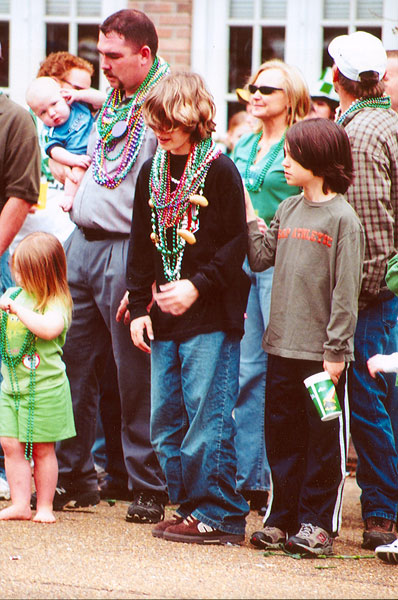 Saint Patricks Day parade, Jackson, Mississippi, children