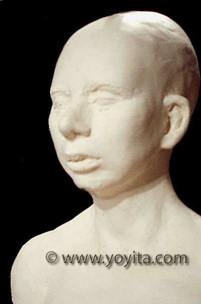 King Tutankhamen bust sculpture forensic facial reconstruction