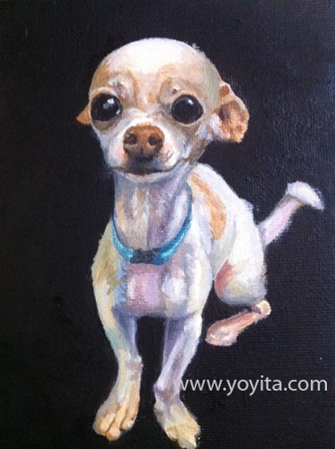 chihuahua sequence 7 the painting, learning to paint Atelier Yoyita