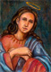 la magnifica, Virgen Maria pintura en oleo