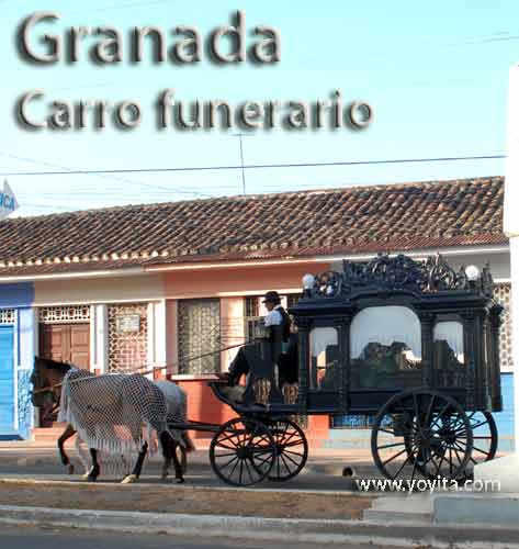 funerary car Granada Nicaragua