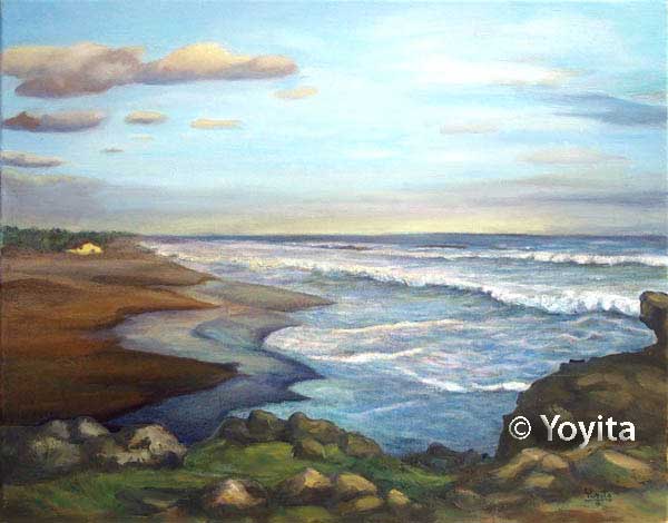 Pinturas de Nicaragua playa © Yoyita