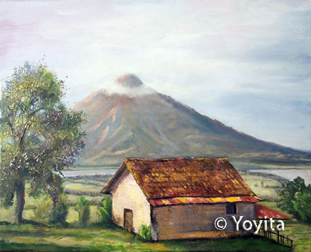 Pinturas de Nicaragua Volcan Concepcion Altagracia Ometepe Island Nicaragua © Yoyita