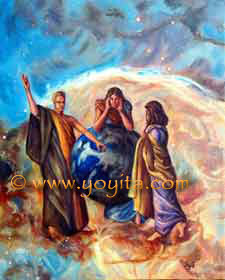 the challenge of peace oil painting