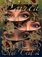 Blue Teal 2 Eyes for Avatars in secondlife