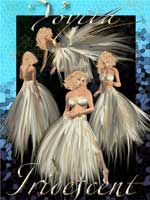 Iridescent gown for dancing Avatars