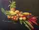 fruits and pineapples still life oil painting by Yoyita