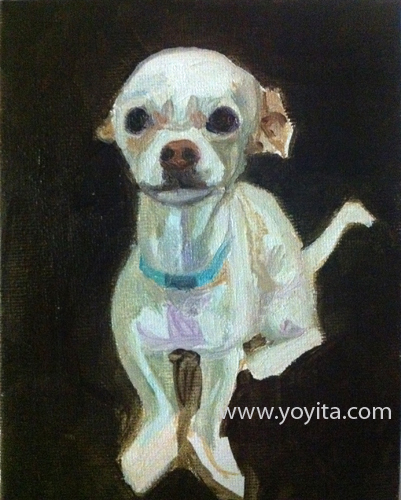 chihuahua sequence 3 the painting, learning to paint Atelier Yoyita