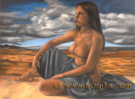 seated nude female  © Dr. Gloria  M. Norris 